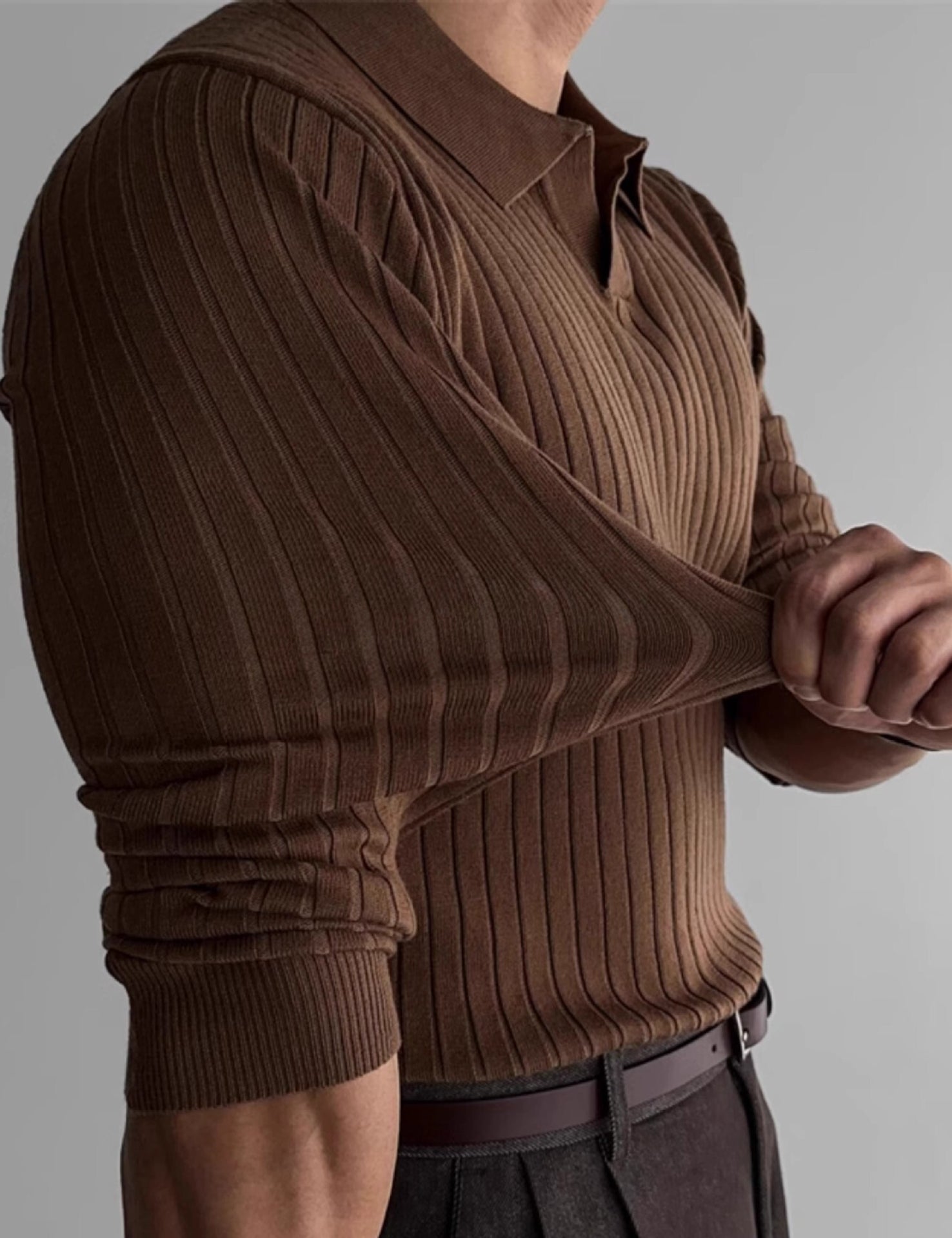 Elegant Polo Sweater | Style and Comfort Combined