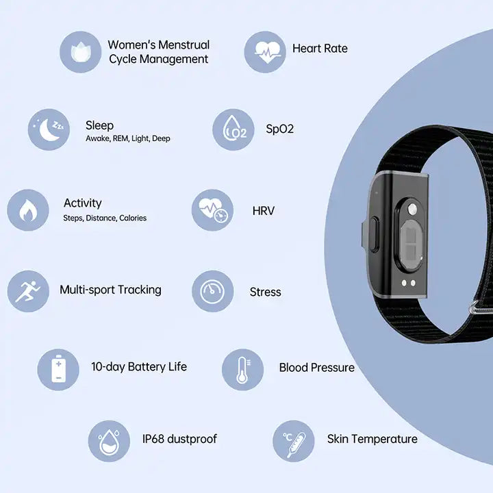 Aktivitätsarmband mit Herzfrequenz- und Schrittzähler – Unauffälliger Fitness Tracker