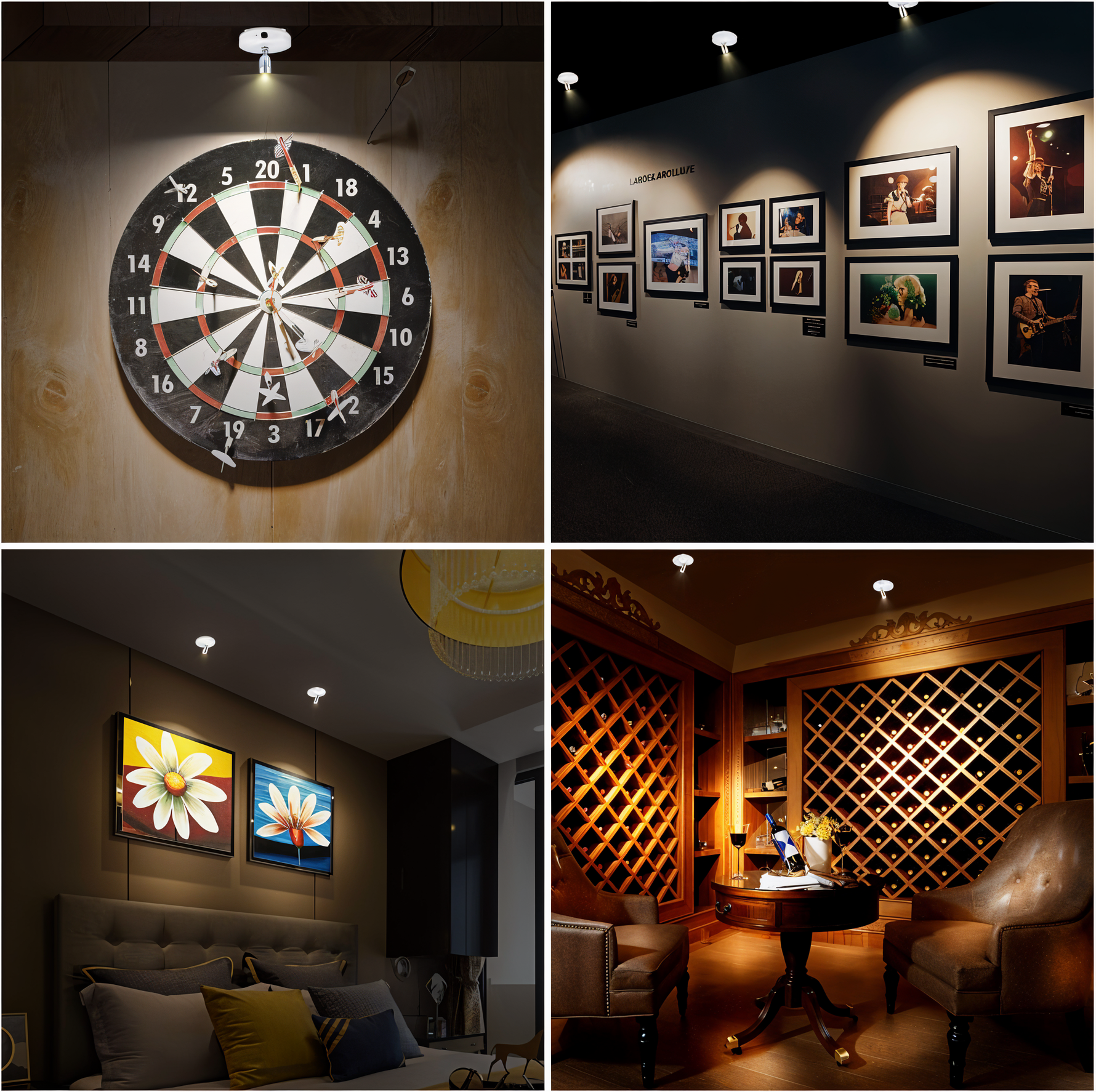 LumosPro | Kompakter Dimmbarer LED Spot | Kabelloses Akzentlicht für Zuhause & Büro