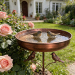 Vogelbad mit Stand | Robuste Metallwanne | NaturOase