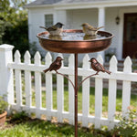 Vogelbad mit Stand | Robuste Metallwanne | NaturOase