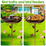Vogelbad mit Stand | Robuste Metallwanne | NaturOase