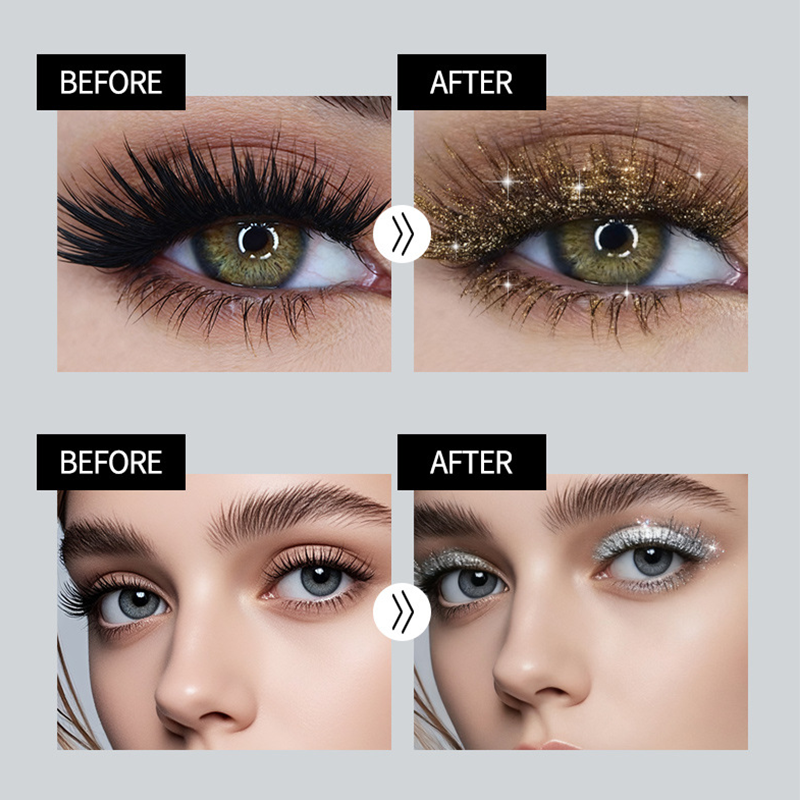 Glanzvolle Wimpern-Mascara | Sofort mehr Schwung & Volumen | GlitterWimpern