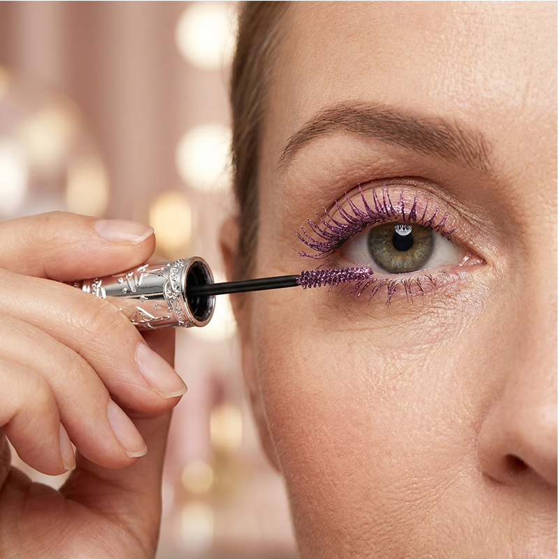 Glanzvolle Wimpern-Mascara | Sofort mehr Schwung & Volumen | GlitterWimpern
