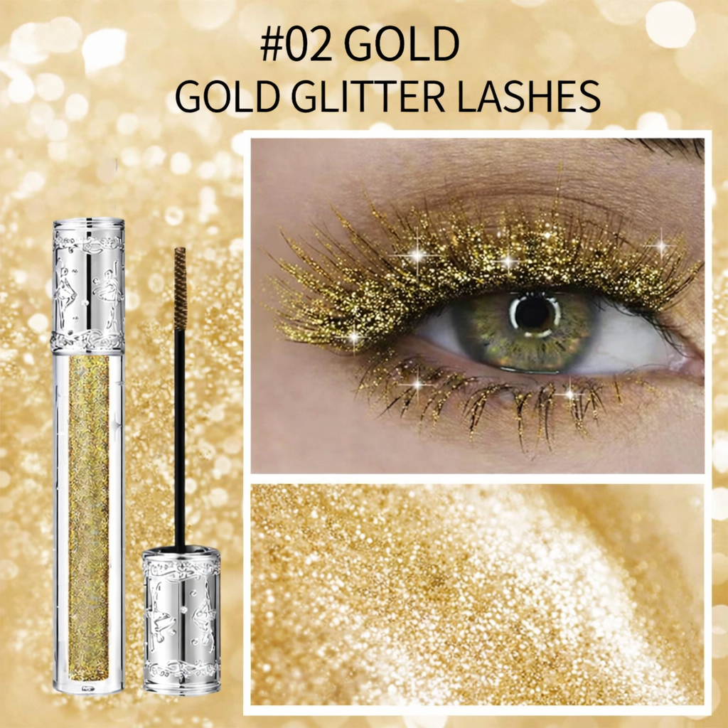 Glanzvolle Wimpern-Mascara | Sofort mehr Schwung & Volumen | GlitterWimpern