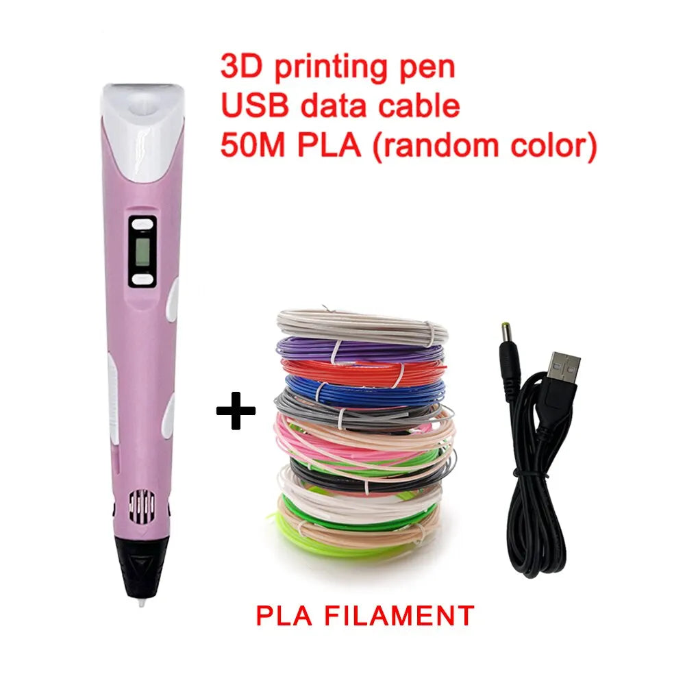 3D Drawing Pen Adjustable Temperature & LCD Display