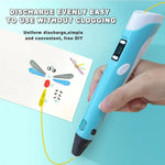 3D Drawing Pen LCD & Adjustable Temperature Multiple Colors