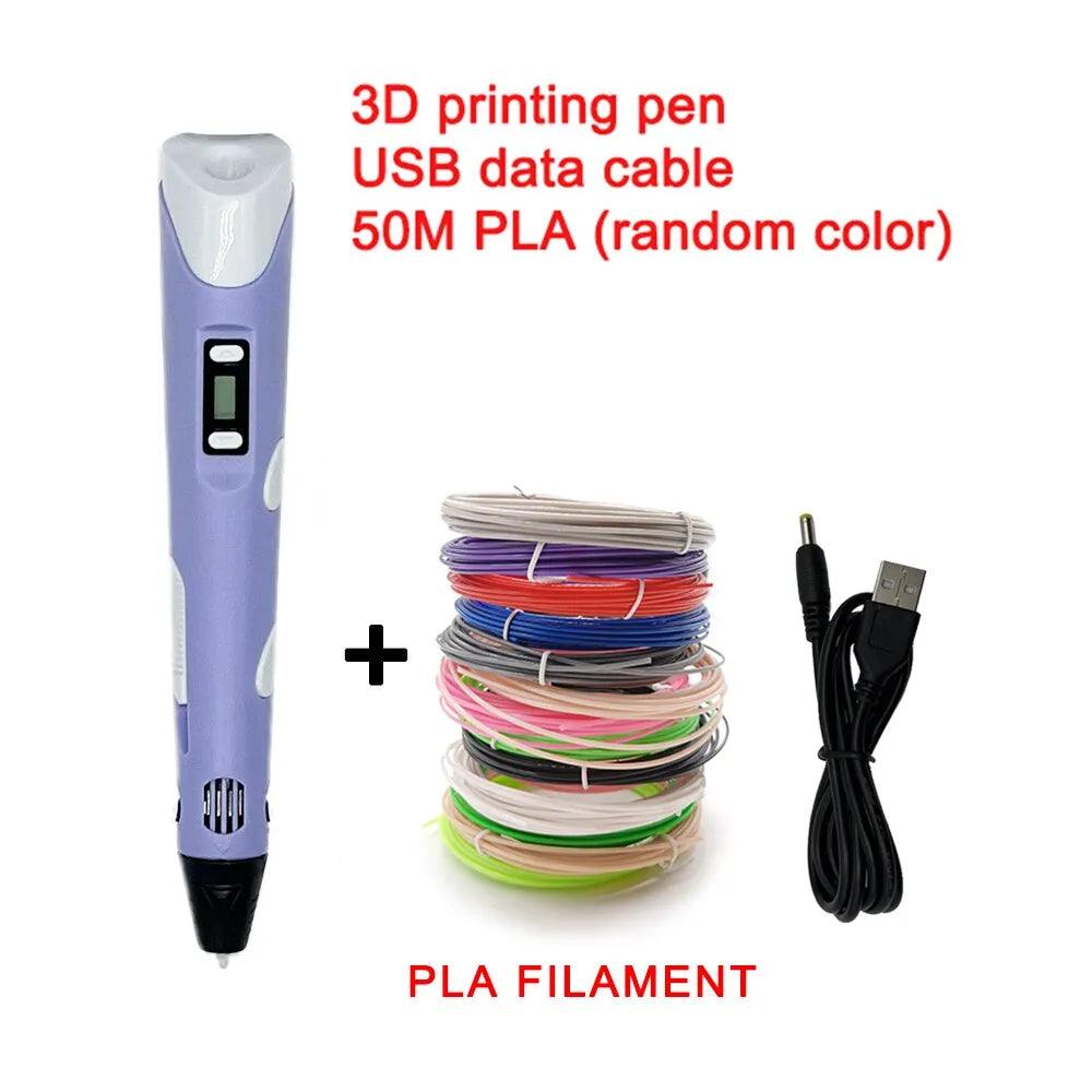 3D Drawing Pen LCD Display & Adjustable Temperature