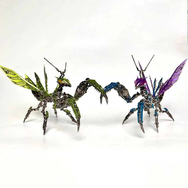 3D Mantis Kit Stainless Steel Movable Joints & Magnetic LED