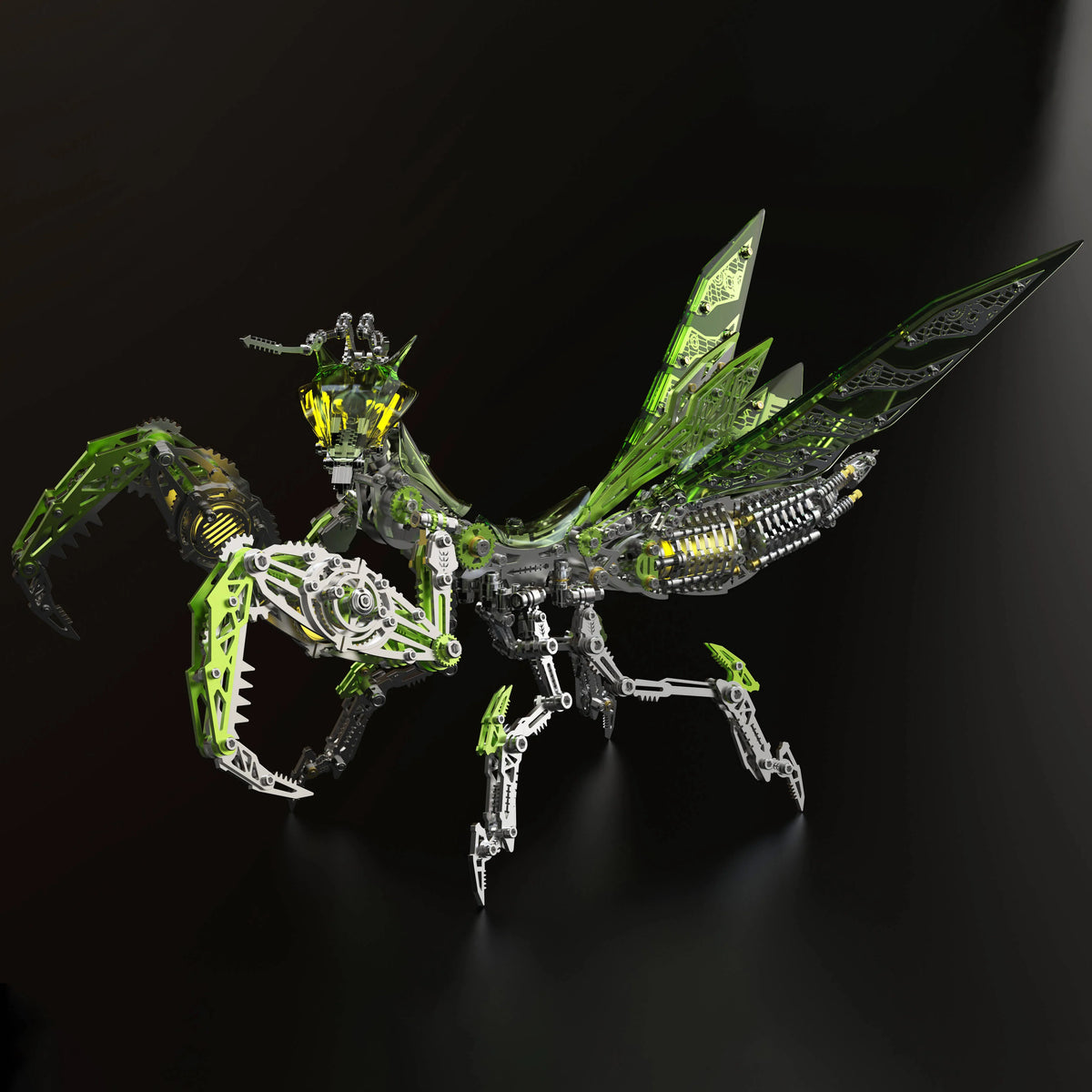 3D Mantis Kit Stainless Steel Movable Joints & Magnetic LED