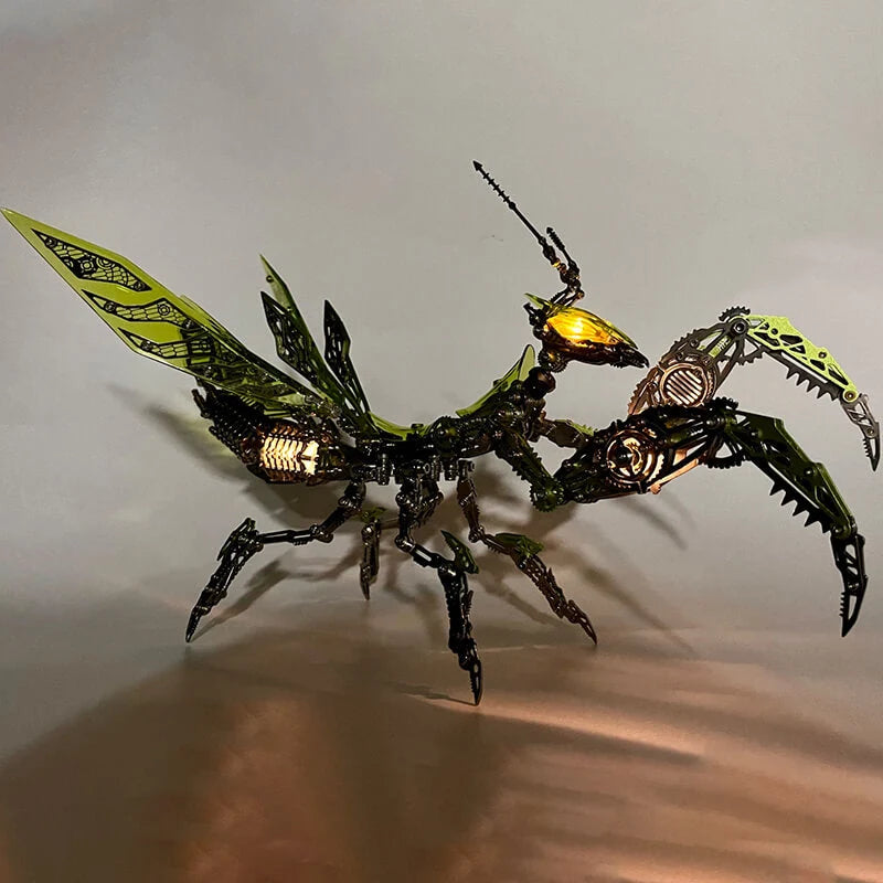 3D Mantis Kit Stainless Steel Movable Joints & Magnetic LED