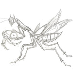 3D Mantis Kit Stainless Steel Movable Joints & Magnetic LED