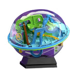 3D Maze Puzzle Ball Transparent Numbered Paths Four Difficulty Levels