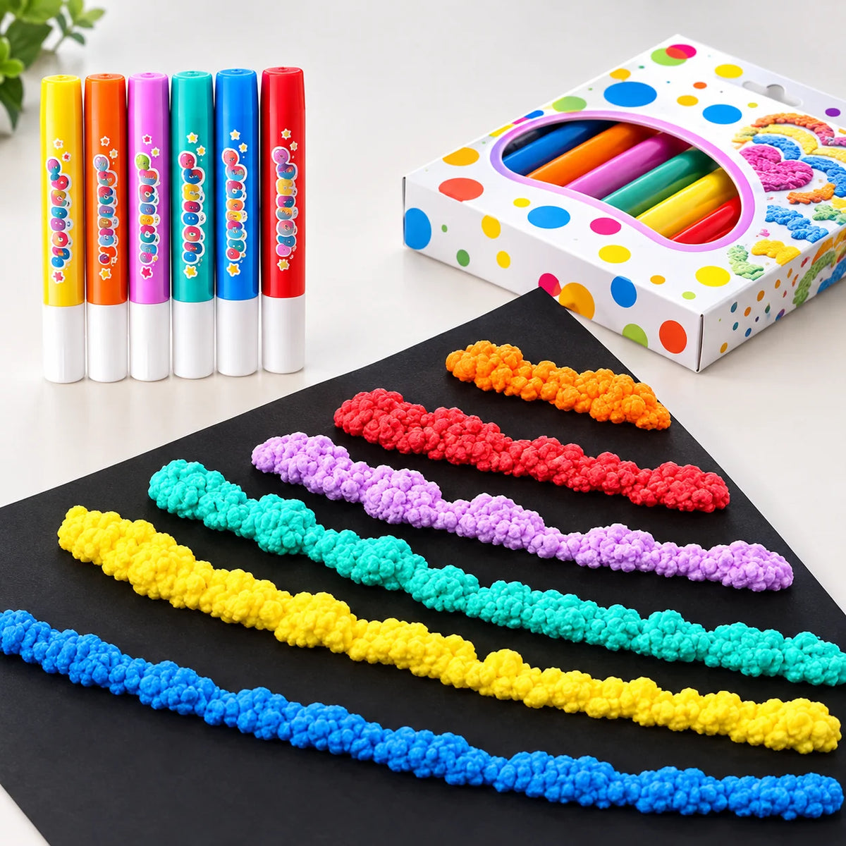 3D Paint Pens Heat-Activated Set of 6