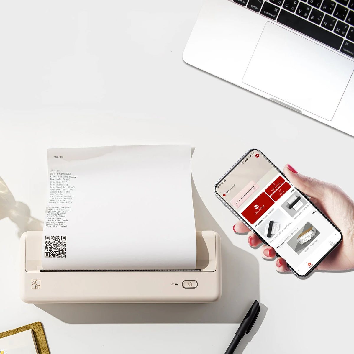 A4 Printer Portable Inkless Thermal Wireless