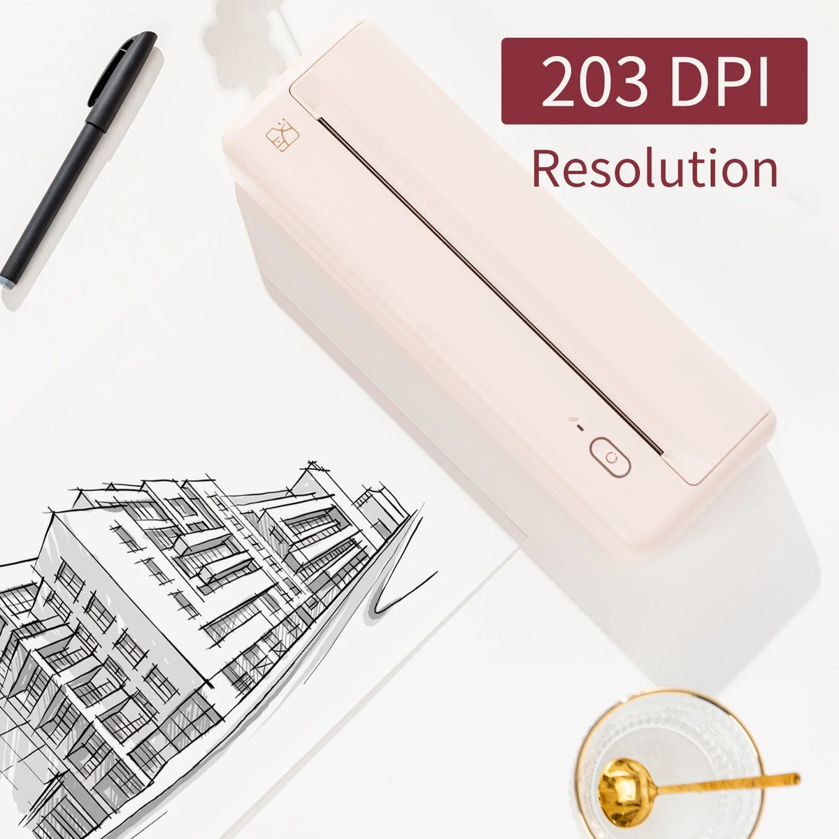 A4 Printer Portable Inkless Thermal Wireless