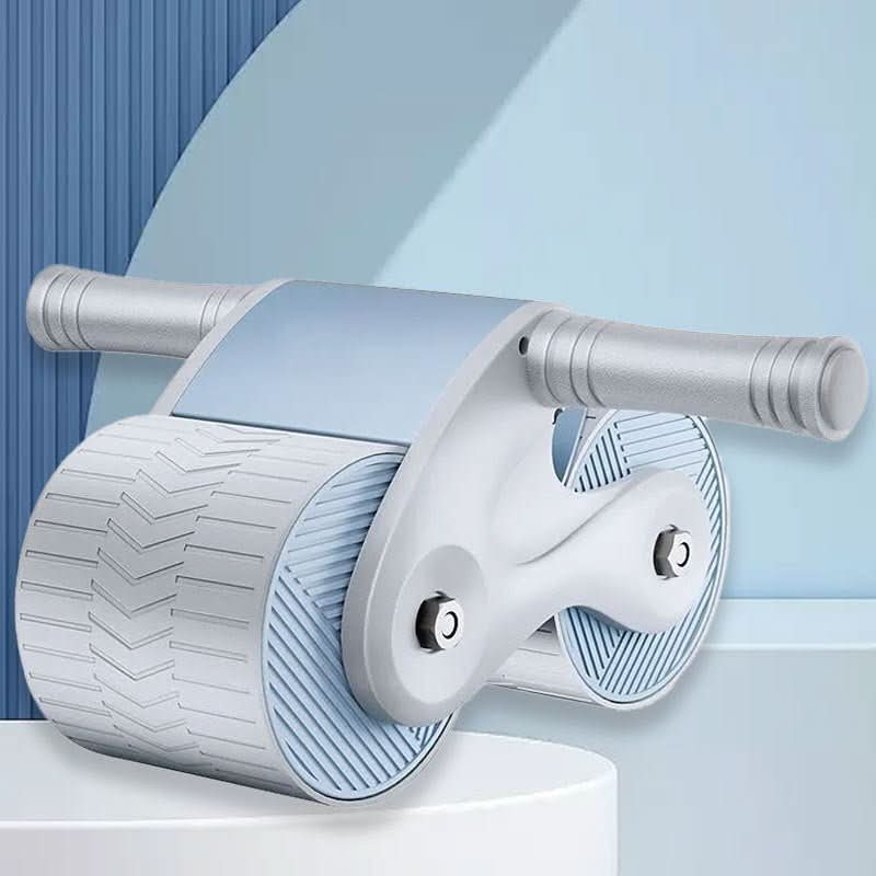 Ab Roller Non-Slip Wheels Automatic Recoil Adjustable Resistance