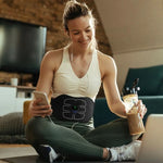 Abdominal Trainer EMS Six Adjustable Modes USB Rechargeable