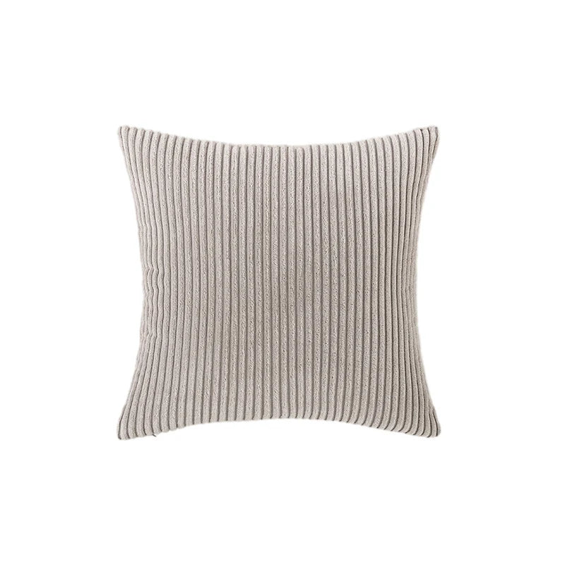 Accent Pillow Cover Deep-Channel Ribbed Corduroy Concealed Zipper