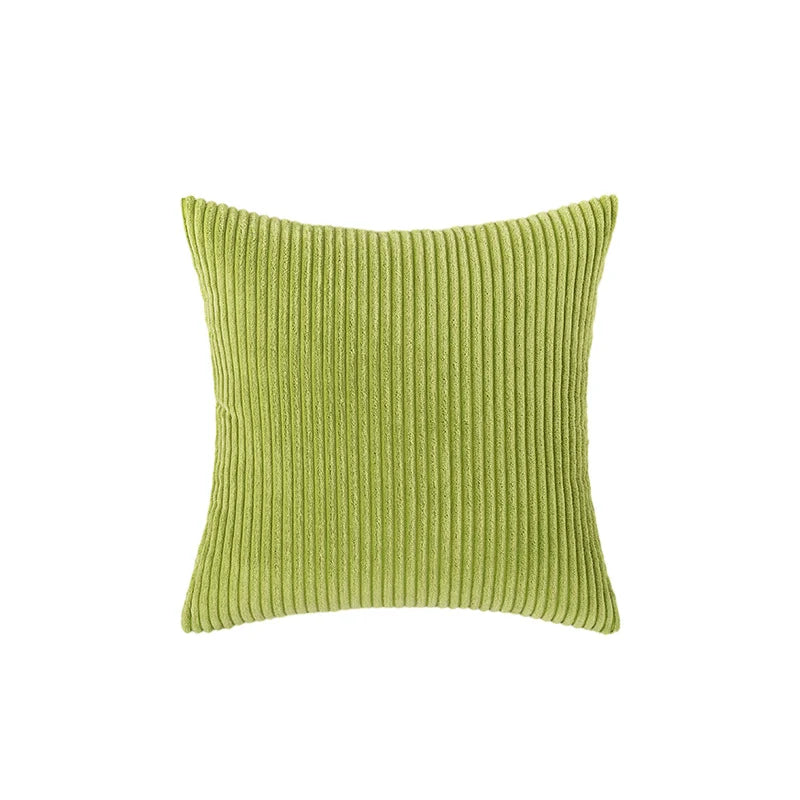 Accent Pillow Cover Deep-Channel Ribbed Corduroy Concealed Zipper