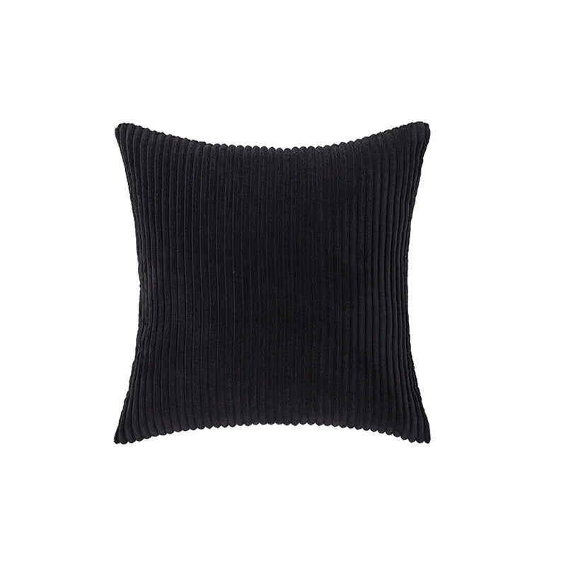 Accent Pillow Cover Deep-Channel Ribbed Corduroy Concealed Zipper