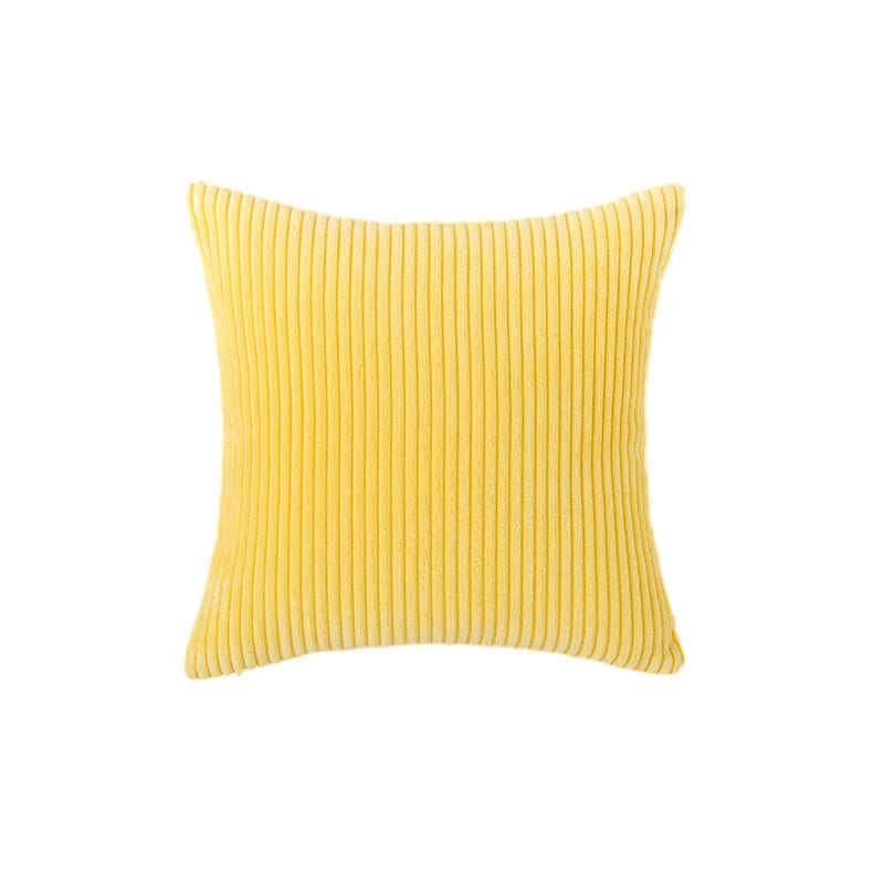 Accent Pillow Cover Deep-Channel Ribbed Corduroy Concealed Zipper