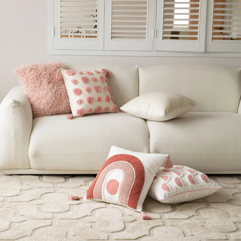 Accent Pillow Curly Faux Sheepskin 18 Inch Square