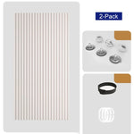 Accordion Door Curtain Magnetic Closure No-Drill Installation
