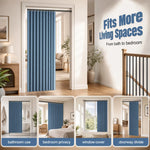 Accordion Door Curtain Magnetic Closure No-Drill Installation