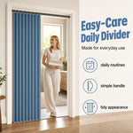 Accordion Door Curtain Magnetic Closure No-Drill Installation