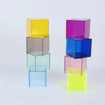 Acrylic Display Box Colorful Transparent Jewelry Organizer