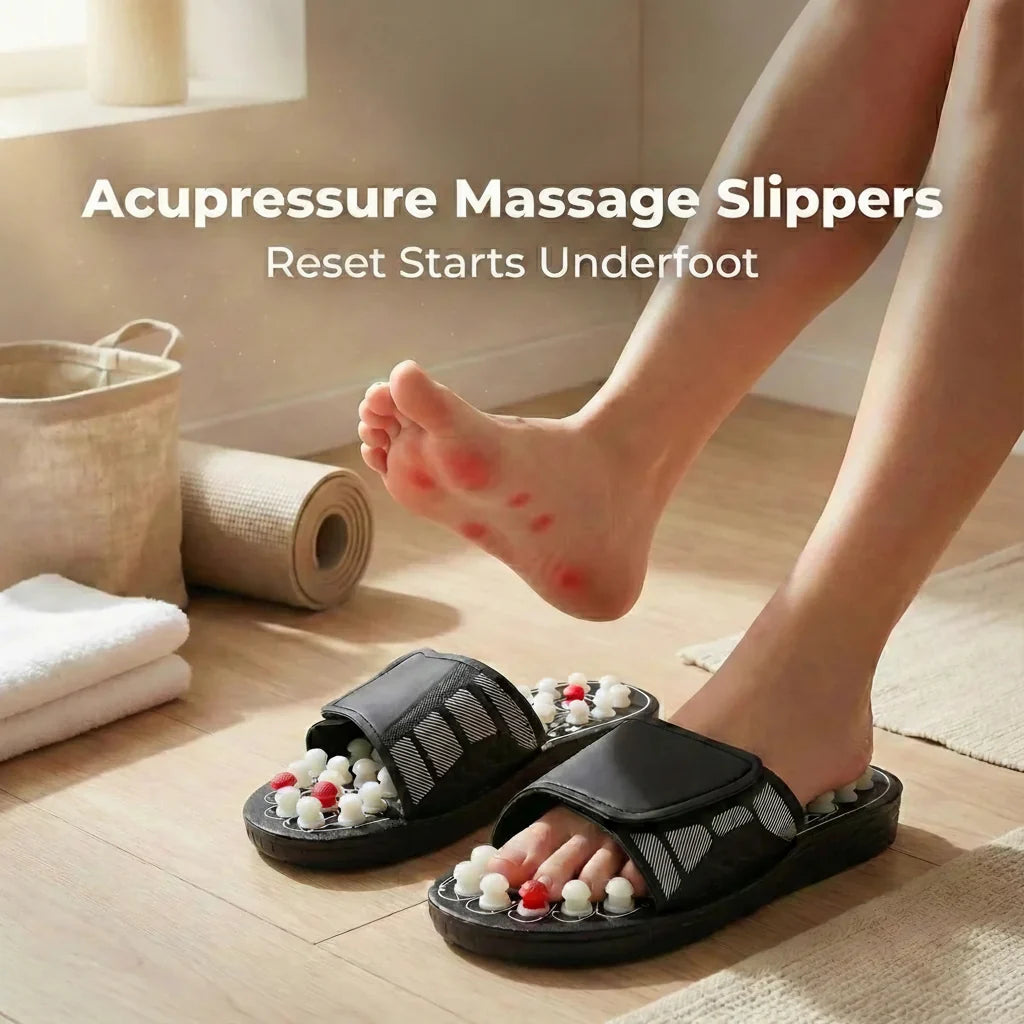 Acupressure Slippers Rotating Pressure Nodes