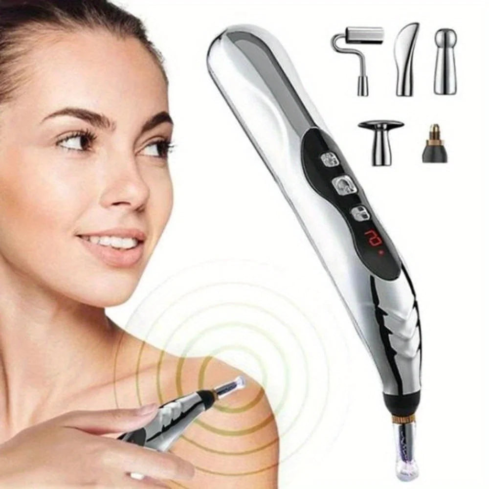 Acupuncture Pen Cordless 5-in-1 Adjustable Intensity