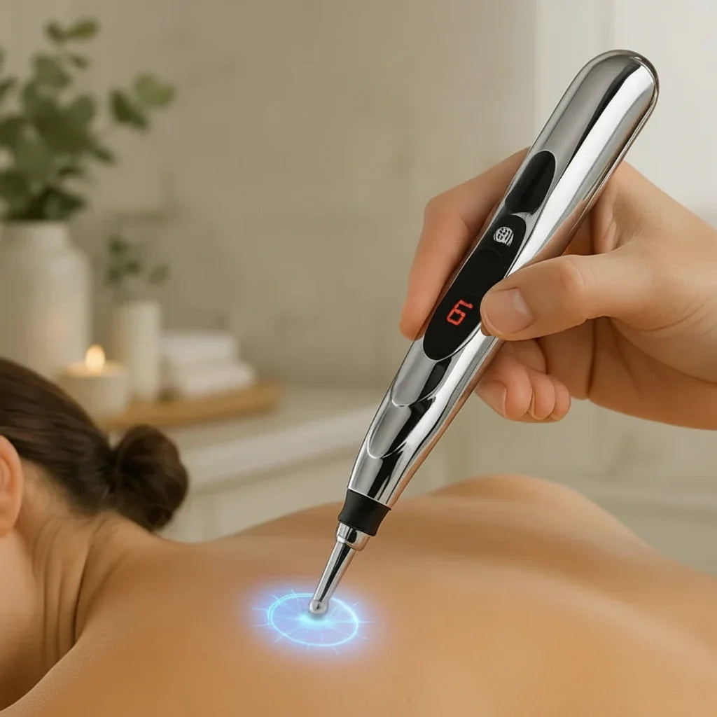 Acupuncture Pen Needle-Free Cordless & Rechargeable 5 Swappable Heads