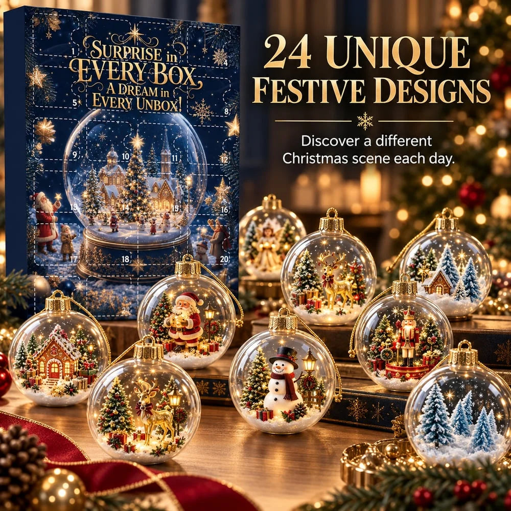 Advent Calendar 24 Christmas Baubles