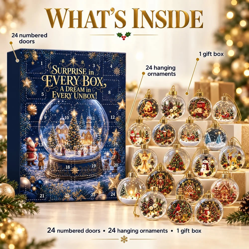 Advent Calendar 24 Christmas Baubles