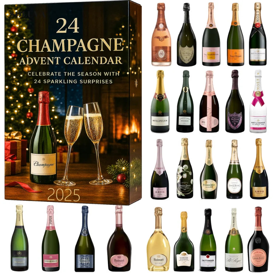 Advent Calendar 24-Day Decorative Mini Bottles