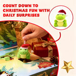 Advent Calendar 24 Mini Plush Animals Reusable Storage Box