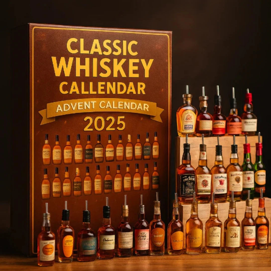 Advent Calendar 24 Miniature Bottle Ornaments for Christmas Tree Decor