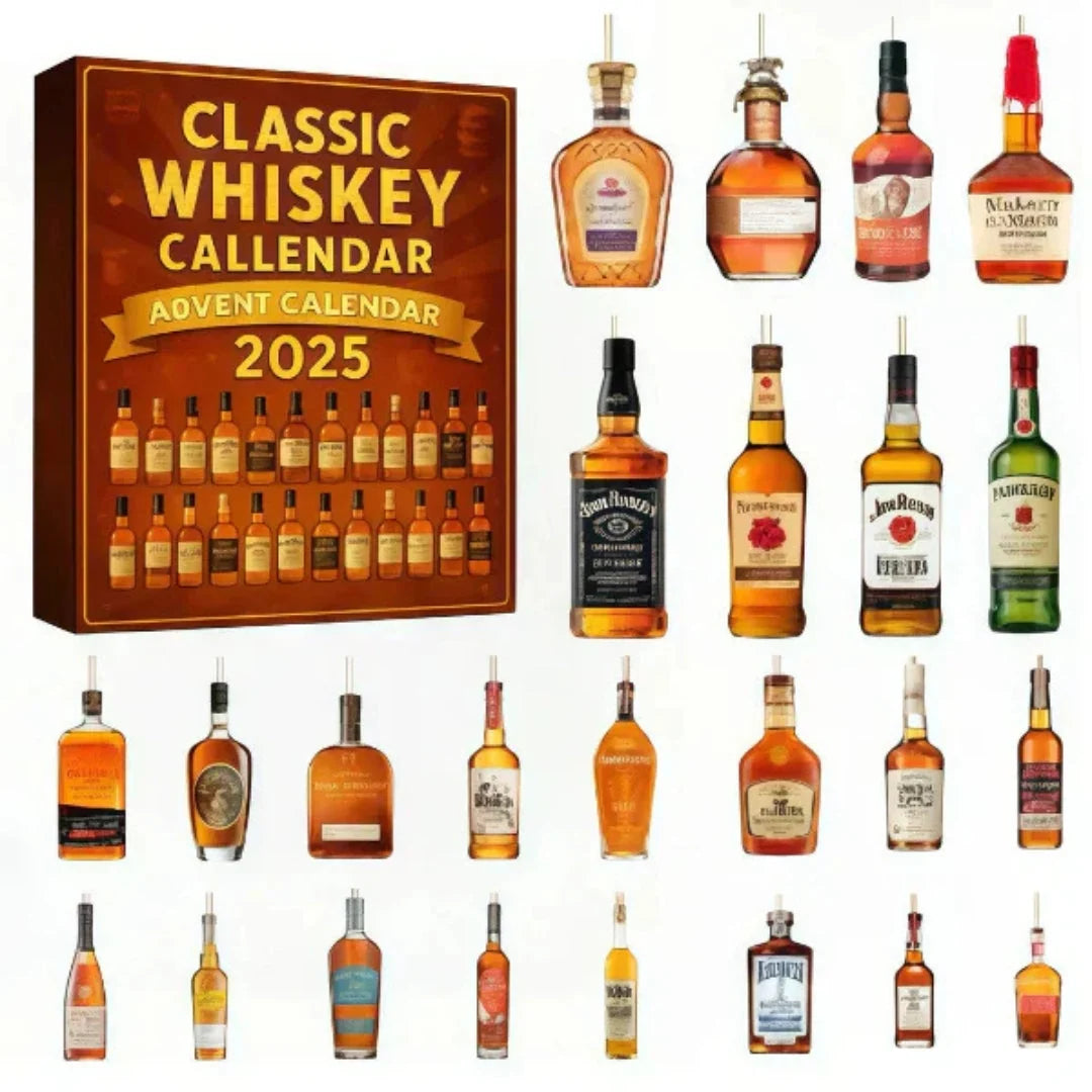 Advent Calendar 24 Miniature Bottle Ornaments for Christmas Tree Decor