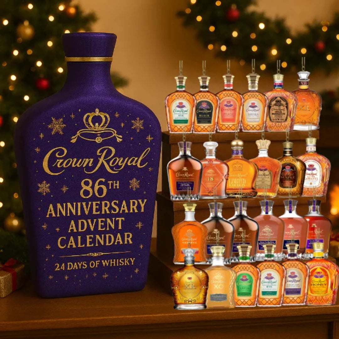 Advent Calendar 24 Miniature Bottle Ornaments for Christmas Tree Decor