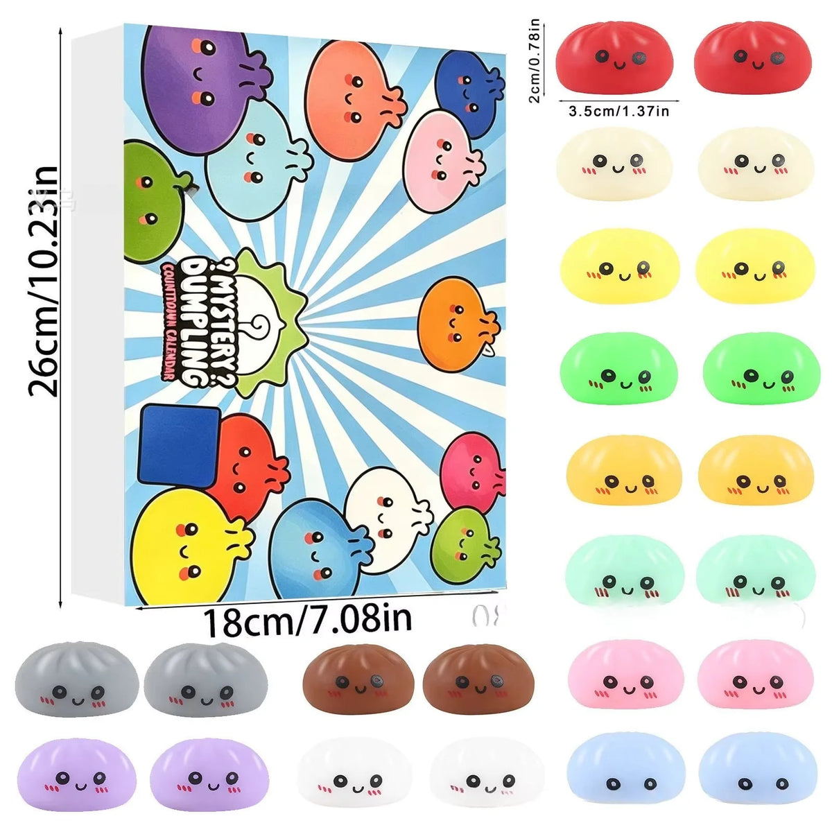 Advent Calendar 24 Slow-Rising Squishy Toys