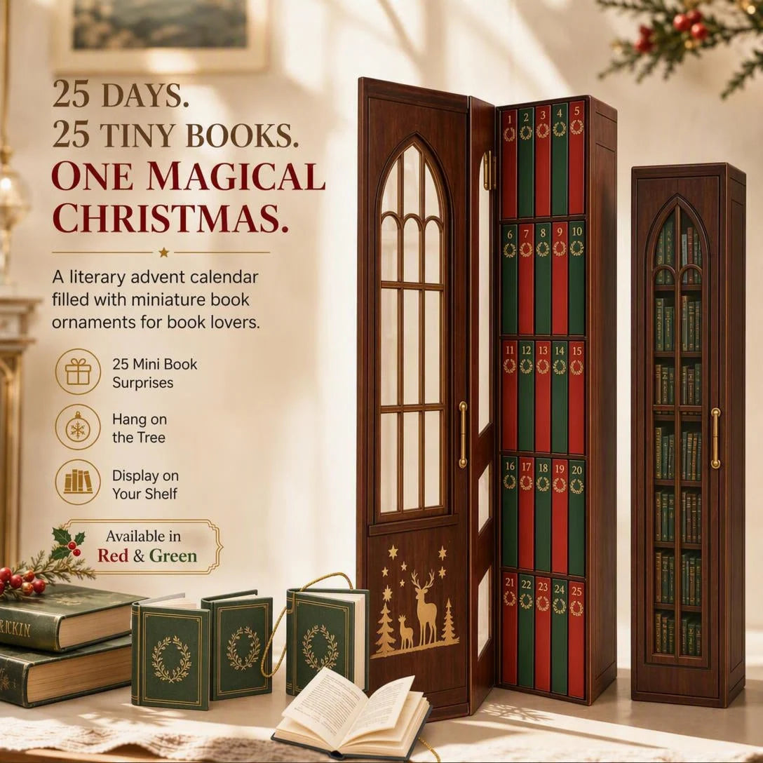 Advent Calendar 25 Mini Books Hanging Christmas Decorations