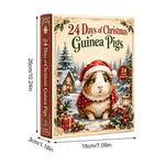 Advent Calendar Acrylic 24 Guinea Pig Ornaments Hangable Display