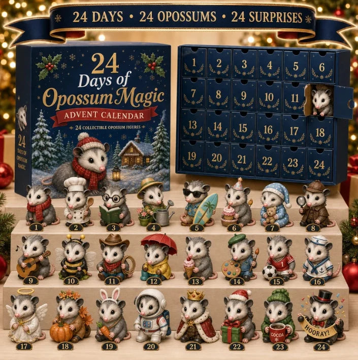 Advent Calendar Acrylic Animal Design Compact Display