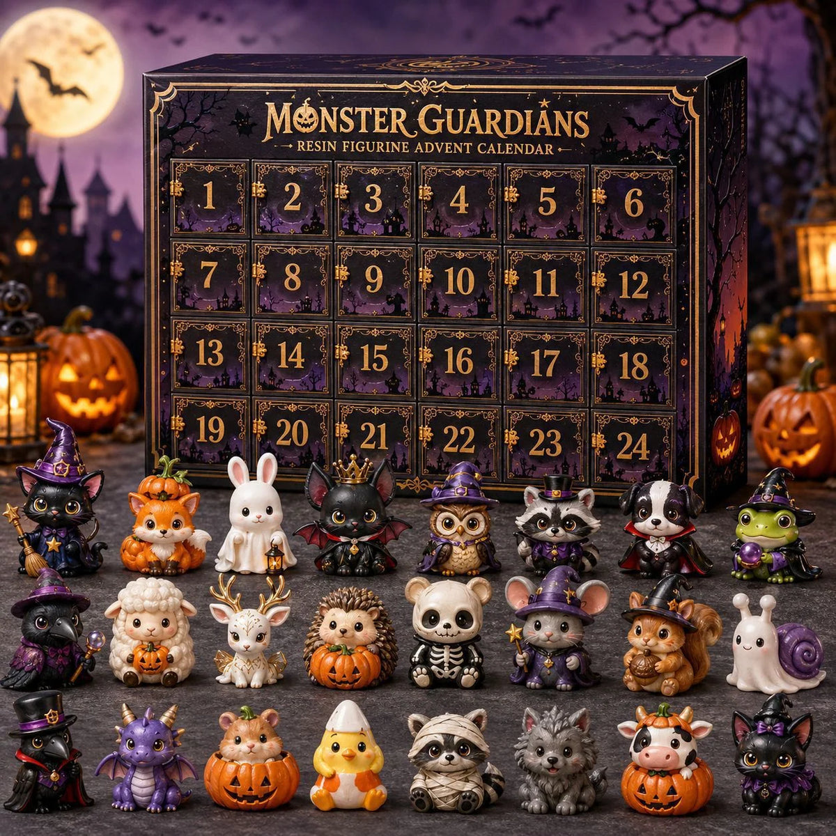 Advent Calendar Acrylic Animal Design Compact Display