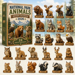 Advent Calendar Acrylic Animal Ornaments Set of 24