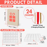 Advent Calendar Acrylic Animal Ornaments Set of 24