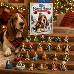 Advent Calendar Basset Hound Acrylic Ornaments Set of 24