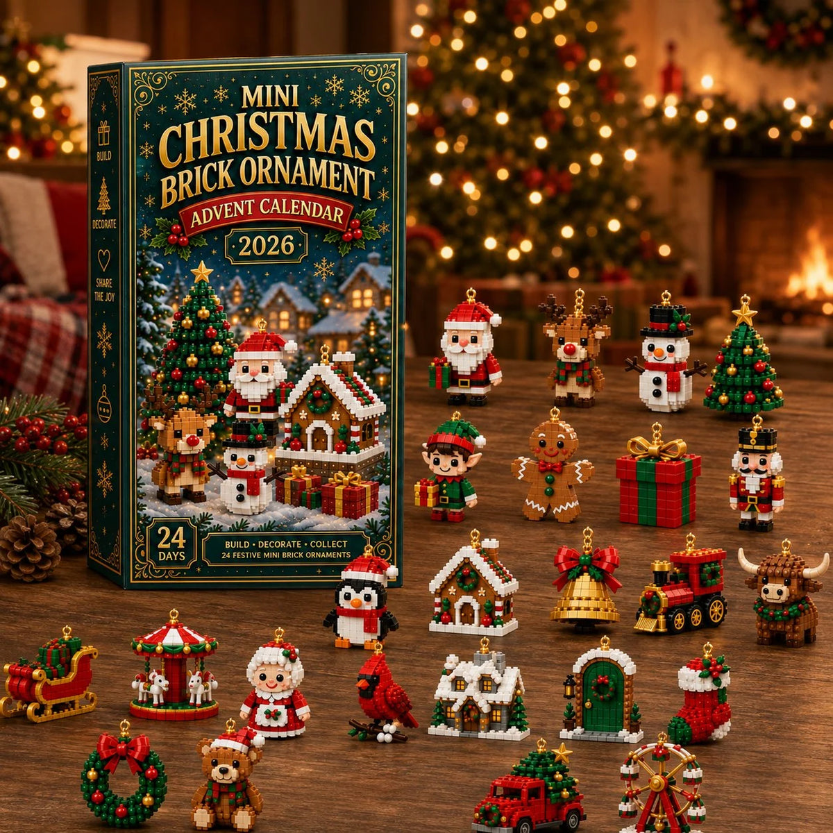 Advent Calendar Buildable Mini Figures Set of 24